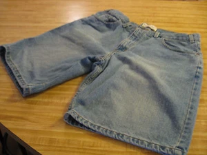 WOMEN'S SHORTS - FADED GLORY RELAXED - SIZE 36 - WASHED BLUE DENIM - Bild 1 von 2