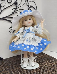 8" Puppenkleid, Hut, Höschen, Socken für RRFF Mini, Paola Mini, Madame Alexander - Bild 1 von 8