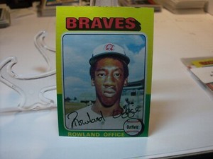 1975 Topps Mini Baseball Card   #262 Rowland Office   (90400)