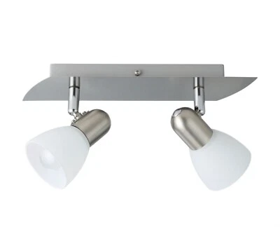Eglo Plafoniera Faretti da Soffitto Lampada a soffitto 2 Punti Luce, Acciaio - Immagine 1 di 4