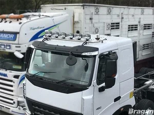 Roof Bar A + Spots x6 + Clear Beacon + Air Horns + Clamps To Fit Volvo FL 2006+ - Picture 1 of 12