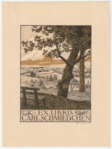 CARLL SCHMIEDCHEN: Eigen-Exlibris, 1908 - Imagen 1 de 1
