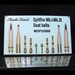 Spitfire Mk,I-Mk,IX Seat Belts (3D Decals) 1:32 MDP32009 For Model Kits Aircraft - Picture 1 of 2