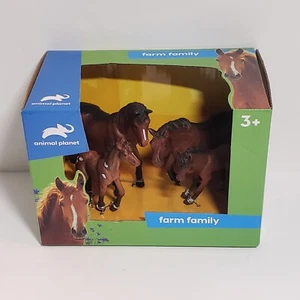Animal Planet - Farm Family Animal Toy Horse Set With 4 Horses Ages 3+ - Picture 1 of 6
