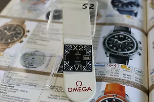 100 % original schwarzes quadratisches Omega X2 Zifferblatt - Ersatzteile oder Reparaturen - Bild 1 von 3