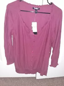 Banana Republic Womens Cotton 3/4 Sleeve Button Down Cardigan Sweater XL - Picture 1 of 2