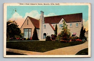 Hoot Gibson's Home, Beverly Hills, California unposted postcard 5.5x3.5 inch - Picture 1 of 2