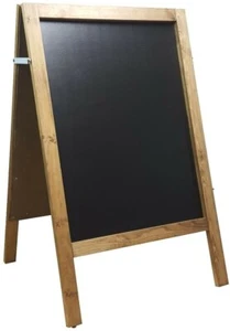PIZARRA GRANDE DE MADERA A PIZARRA - TABLERO DE MENÚ SÁNDWICH 100cm x 60cm -10KG (D/O) - Imagen 1 de 4