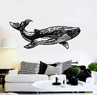 Autocollants muraux vinyle baleine animal marin décoration océanique salle de bain (ig4391)