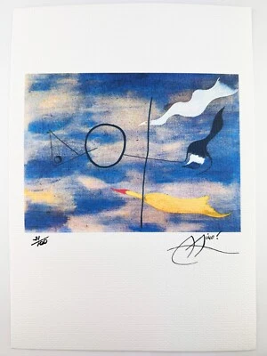 Joan Miro Original Vintage Art Print Lithograph Signed Limited with COA - Image 1 of 3