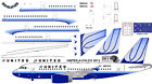 United Airbus A-319 old colors Pointerdog7 decals for Revell 1/144 kits 