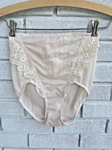 Mutandine slip vintage WACOAL 80512 nude HI-CUT taglia S pannello cintura pizzo - Foto 1 di 14