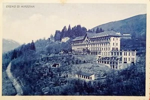 Cartolina - Saluti da Miazzina - Eremo di Miazzina - 1935 - Foto 1 di 2