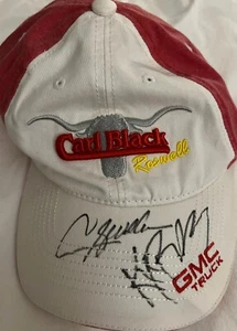 Cappello da corsa Carl Black autografato - Foto 1 di 4