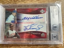 2005 Upper Deck Dual Auto Ken Griffey Jr. Billy Williams HOF /99 BGS Authentic 9