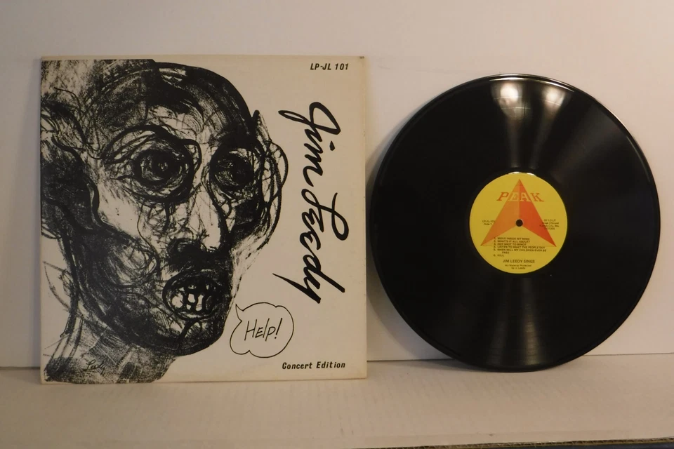 Jim Leedy Sings, Help, Peak Records LP-JL-101 Фолк Кантри, Канзас-Сити - Изображение 1 из 4