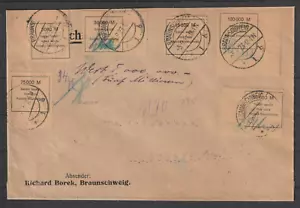 BRAUNSCHWEIG, LOCAL ISSUE 1923, FINE COVER, SIGNED INFLA AND BECHTOLD BPP, SEE!! - Picture 1 of 1
