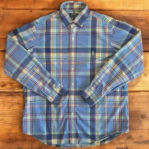 Vintage Polo Ralph Lauren Herren L Crazy Loud buntes Button Down Hemd kariert - Bild 1 von 11
