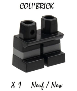 Lego 41879pb025 - 1x Jambe Pantalon Minifig Legs short - Noir Black - 90380 Neuf - Picture 1 of 1