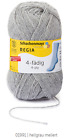 104?/kg)  Regia 4f&#228;dig 50g Sockenwolle maschinenwaschbar  01991 hellgrau meliert