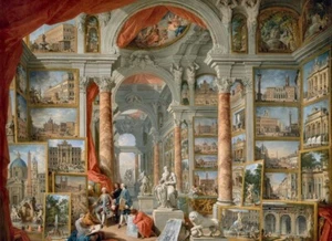 Modern Rome Giovanni Paolo Panini Wall Art Painting Poster Print A3 A4 - Picture 1 of 6