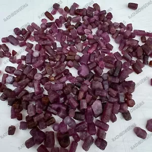Natural Certified Unheated Burma Red Ruby 600 Ct Earth Mined Facet Rough Lot - Picture 1 of 6