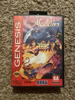 Disney's Aladdin (Sega Genesis, 1993) Barely Used - Image 1 of 3