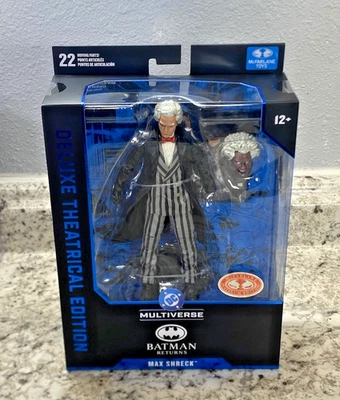 McFarlane Batman Returns Max Shreck Deluxe Edición Teatral Rojo Platino Foto 1 de 4