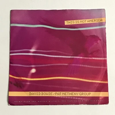 David Bowie/Pat Metheny Group - This Is Not America 7" Record A1/B1 - EA 190 VG+ - Image 1 of 4