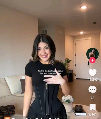 SHAPSHE Entrenador de Cintura para Mujer, Control de Abdomen, Correa de Hombro Ajustable Rosa Foto 1 de 4