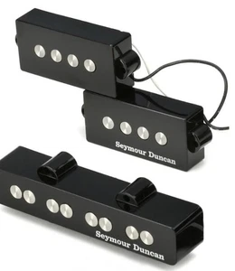 Juego de pastillas para bajo eléctrico negro Seymour Duncan cuarto de libra PJ - Imagen 1 de 3