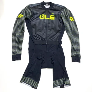 Ale Cycling PR-S Fuga Ciclocross Skinsuit Herren XL schwarz gelb gepolstert Made Italy - Bild 1 von 24