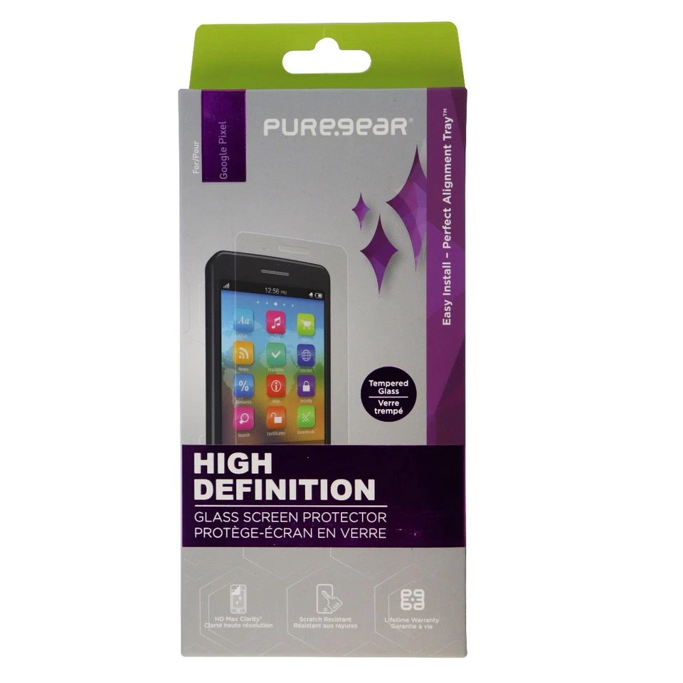 PureGear HD Tempered Glass Screen Protector for Google Pixel (1st Gen)- Clear - Image 1 of 1