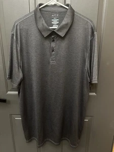 Apt 9 Herren Poloshirt Kurzarm Performance Kragen 2XLT grau 100% Polyester - Bild 1 von 5
