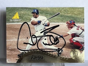 Cecil Fielder 1995 Pinnacle Museum Collection in person Auto. Big Daddy Tigers - Picture 1 of 2