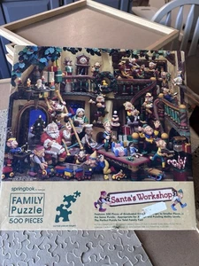 Springbock von Hallmark Family Puzzle Santa's Workshop 500 Teile Weihnachten - Bild 1 von 4