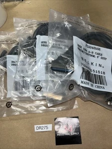 (3) BELKIN F2A046B06 PRINTER CABLE NEW IN SEALED BAG FAST SHIPPING! + WARRANTY - Picture 1 of 3
