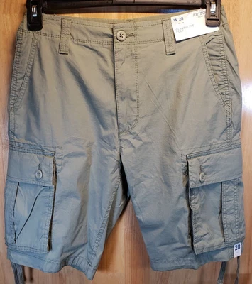 Pantalones Cortos Carga Arizona Jean Co Para Hombre Talla 28 Calce Clásico Flex Nuevos con Etiquetas Caqui Foto 1 de 4