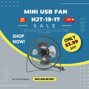Mini USB Desk Fan Portable Silent Cooling – Adjustable Angle, Compact & Powerful - Picture 1 of 5