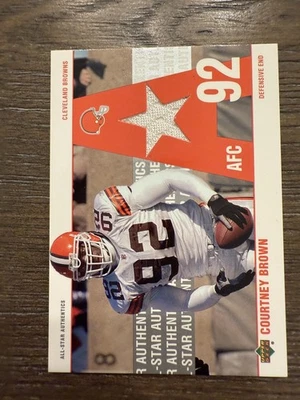 2002 UD Authentics #AA-CB Courtney Brown All-Star Authentics - Image 1 of 2