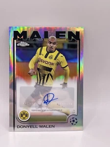 2024-25 Topps Chrome UCC Club Competitions #73 Donyell Malen Silver Auto - Picture 1 of 2