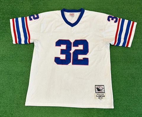 OJ Simpson Mitchell & Ness Jersey Size 58 Buffalo Bills 1969-1977 Throwbacks 4XL Cover