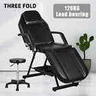 New 185Cm 3 Folds Beauty Chair Massage Table Portable Foldable Therapy Bed Au??