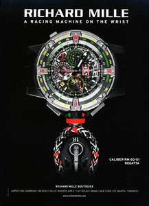 RICHARD MILLE WATCH MAGAZINE promo ad #02 2018 "NOT A WATCH" - Picture 1 of 2