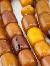 Unique GERMAN Baltic Amber Rosary (NATURAL) ا45 gr. 35 Beads كهرب الماني حر