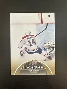 2021-22 Upper Deck Series 1 UD Canvas #C45 Nick Suzuki - Montreal Canadiens NHL - Picture 1 of 2