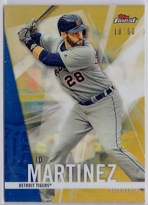 /50 JD J.D. Martinez Tigers Red Sox 2017 Topps Finest Gold REF Refractor SP - Picture 1 of 2