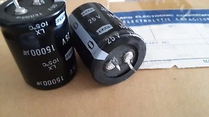 1x condensador TEAPO 15000uF 25V 105C baja fuga tipo LX025M15K0ST5 - Imagen 1 de 2