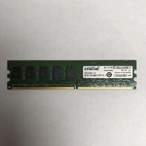 Crucial 2GB (1x2GB) DDR2 800/PC2-6400E ECC Desktop RAM/Memory CT25672AA80E.Y18F - Picture 1 of 3