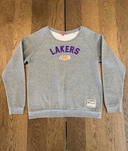 Sudadera Mitchell & Ness Hardwood Classics Lakers para mujer L gris bordada - Imagen 1 de 10